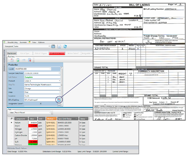 LabSoft LIMS Software - Result Entry options